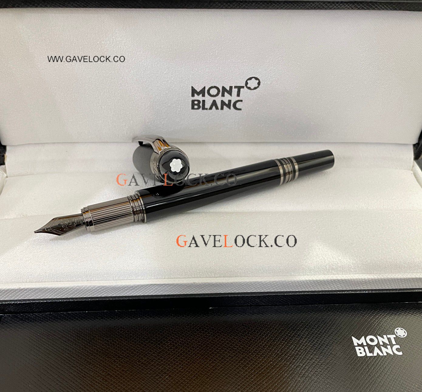 AAA Copy Montblanc Starwalker Fountain Black Precious resin